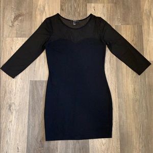 Sheer Top Mini Dress